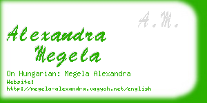 alexandra megela business card